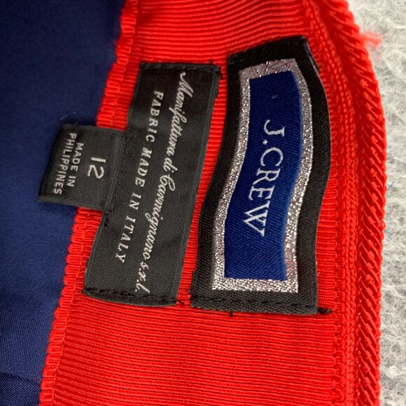 J Crew Patricia Fluted Skirt In Autumn Tweed Size 12 Multicolor Lined - Picture 9 of 14